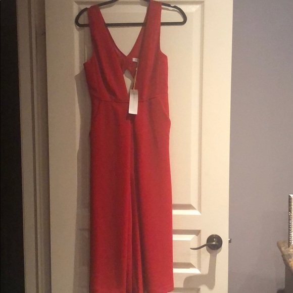 Red BCBG Generation jumpsuit - Picture 2 of 5